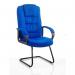 Moore Visitor Cantilever Blue Fabric With Arms KC0150