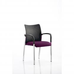 Cheap Stationery Supply of Academy Bespoke Colour Seat With Arms Purple Office Statationery