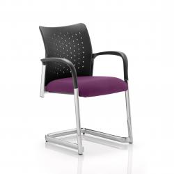 Cheap Stationery Supply of Academy Cantilever Bespoke Colour Seat Tansy Purple Office Statationery