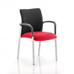 Cheap Stationery Supply of Academy Black Fabric Back Bespoke Colour Seat With Arms Bergamot Cherry Office Statationery