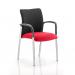 Academy Black Fabric Back Bespoke Colour Seat With Arms Bergamot Cherry KCUP0025
