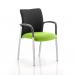 Academy Black Fabric Back Bespoke Colour Seat With Arms Myrrh Green KCUP0026