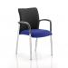 Academy Black Fabric Back Bespoke Colour Seat With Arms Stevia Blue KCUP0027