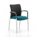 Academy Black Fabric Back Bespoke Colour Seat With Arms Maringa Teal KCUP0031