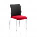 Academy Black Fabric Back Bespoke Colour Seat Without Arms Post Box Red KCUP0041