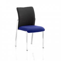 Cheap Stationery Supply of Academy Black Fabric Back Bespoke Colour Seat Without Arms Admiral Blue Office Statationery