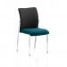 Academy Black Fabric Back Bespoke Colour Seat Without Arms Teal KCUP0047