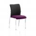 Academy Black Fabric Back Bespoke Colour Seat Without Arms Purple KCUP0048