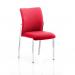 Academy Bespoke Colour Fabric Back With Bespoke Colour Seat Without Arms Post Box Red KCUP0049