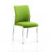 Academy Bespoke Colour Fabric Back With Bespoke Colour Seat Without Arms Lime KCUP0050
