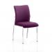 Academy Bespoke Colour Fabric Back With Bespoke Colour Seat Without Arms Purple KCUP0056