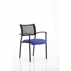 Cheap Stationery Supply of Brunswick Bespoke Colour Seat Black Frame Stevia Blue Office Statationery