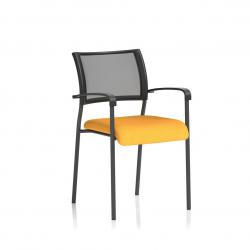 Cheap Stationery Supply of Brunswick Bespoke Colour Seat Black Frame Senna Yellow Office Statationery