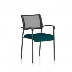Cheap Stationery Supply of Brunswick Bespoke Colour Seat Black Frame Maringa Teal Office Statationery