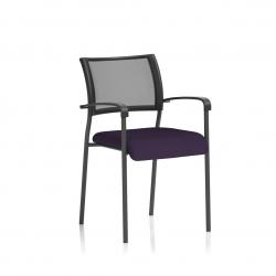 Cheap Stationery Supply of Brunswick Bespoke Colour Seat Black Frame Tansy Purple Office Statationery