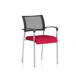 Cheap Stationery Supply of Brunswick Bespoke Colour Seat Chrome Frame Bergamot Cherry Office Statationery