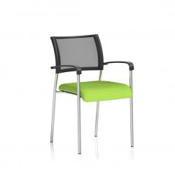 Cheap Stationery Supply of Brunswick Bespoke Colour Seat Chrome Frame Myrrh Green Office Statationery