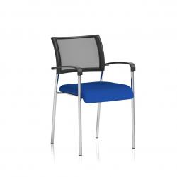 Cheap Stationery Supply of Brunswick Bespoke Colour Seat Chrome Frame Stevia Blue Office Statationery