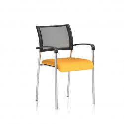 Cheap Stationery Supply of Brunswick Bespoke Colour Seat Chrome Frame Senna Yellow Office Statationery