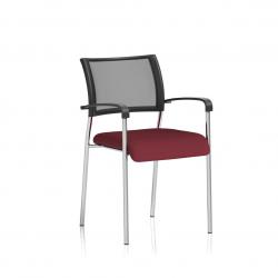 Cheap Stationery Supply of Brunswick Bespoke Colour Seat Chrome Frame Ginseng Chilli Office Statationery