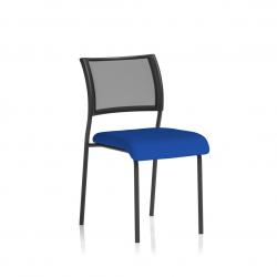 Cheap Stationery Supply of Brunswick No Arm Bespoke Colour Seat Black Frame Stevia Blue Office Statationery
