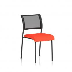 Cheap Stationery Supply of Brunswick No Arm Bespoke Colour Seat Black Frame Tabasco Red Office Statationery