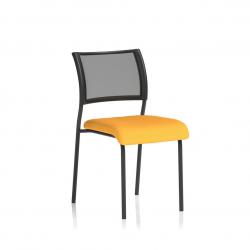 Cheap Stationery Supply of Brunswick No Arm Bespoke Colour Seat Black Frame Senna Yellow Office Statationery