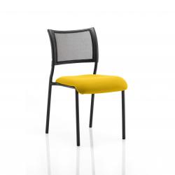 Cheap Stationery Supply of Brunswick No Arm Bespoke Colour Seat Black Frame Senna Yellow Office Statationery