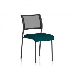 Cheap Stationery Supply of Brunswick No Arm Bespoke Colour Seat Black Frame Maringa Teal Office Statationery