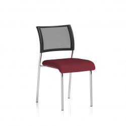 Cheap Stationery Supply of Brunswick No Arm Bespoke Colour Seat Chrome Frame Ginseng Chilli Office Statationery