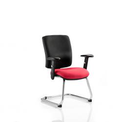 Cheap Stationery Supply of Chiro Medium Cantilever Bespoke Colour Seat Bergamot Cherry Office Statationery