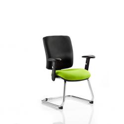 Cheap Stationery Supply of Chiro Medium Cantilever Bespoke Colour Seat Myrrh Green Office Statationery