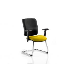 Cheap Stationery Supply of Chiro Medium Cantilever Bespoke Colour Seat Senna Yellow Office Statationery
