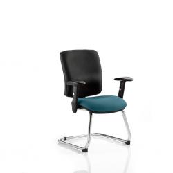 Cheap Stationery Supply of Chiro Medium Cantilever Bespoke Colour Seat Maringa Teal Office Statationery
