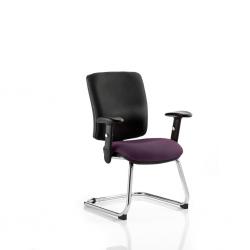 Cheap Stationery Supply of Chiro Medium Cantilever Bespoke Colour Seat Tansy Purple Office Statationery