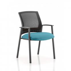 Cheap Stationery Supply of Metro Visitor Chair Bespoke Colour Seat Teal Office Statationery