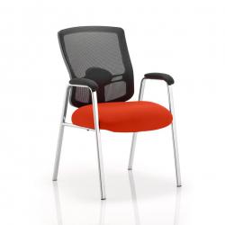 Cheap Stationery Supply of Portland Visitor (Straight Leg) Bespoke Colour Seat Orange Office Statationery