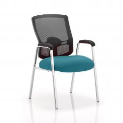 Cheap Stationery Supply of Portland Visitor (Straight Leg) Bespoke Colour Seat Teal Office Statationery