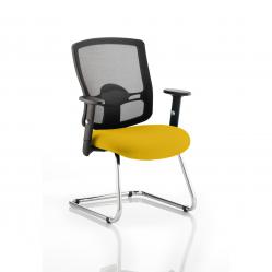 Cheap Stationery Supply of Portland Cantilever Bespoke Colour Seat Yellow Office Statationery