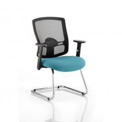 Cheap Stationery Supply of Portland Cantilever Bespoke Colour Seat Teal Office Statationery