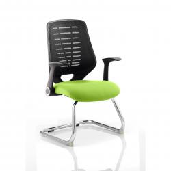 Cheap Stationery Supply of Relay Cantilever Bespoke Colour Black Back Lime Office Statationery
