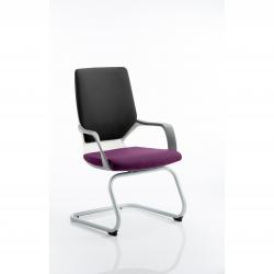 Cheap Stationery Supply of Xenon Visitor White Shell Bespoke Colour Seat Tansy Purple Office Statationery