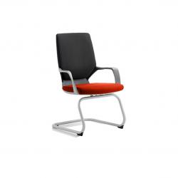 Cheap Stationery Supply of Xenon Visitor Black Shell Bespoke Colour Seat Tabasco Red Office Statationery