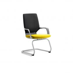 Cheap Stationery Supply of Xenon Visitor Black Shell Bespoke Colour Seat Senna Yellow Office Statationery