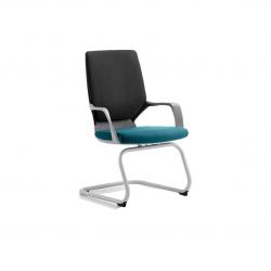 Cheap Stationery Supply of Xenon Visitor Black Shell Bespoke Colour Seat Maringa Teal Office Statationery