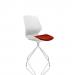 Florence Spindle White Frame Visitor Chair in Ginseng Chilli KCUP1526