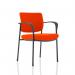 Brunswick Deluxe Black Frame Bespoke Colour Back And Seat Tabasco Red With Arms KCUP1578