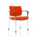 Brunswick Deluxe Chrome Frame Bespoke Colour Back And Seat Tabasco Red With Arms KCUP1586