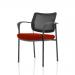 Brunswick Deluxe Mesh Back Black Frame Bespoke Colour Seat Ginseng Chilli With Arms KCUP1589