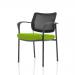 Brunswick Deluxe Mesh Back Black Frame Bespoke Colour Seat Myrrh Green With Arms KCUP1591